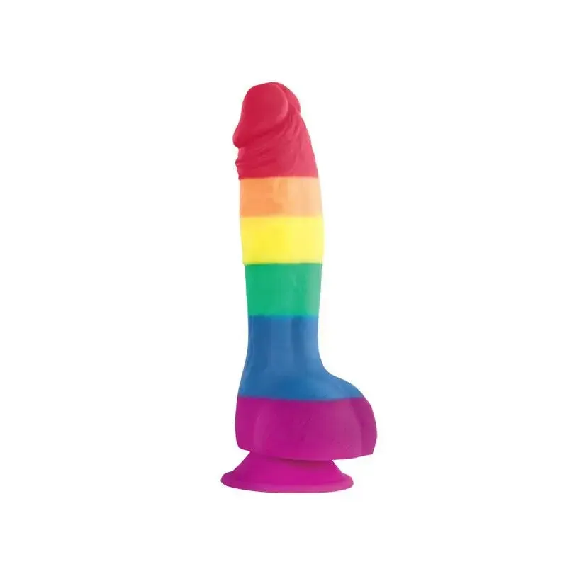 6-inch Realistic Silicone Penis Dildo with Balls and Suction-cup