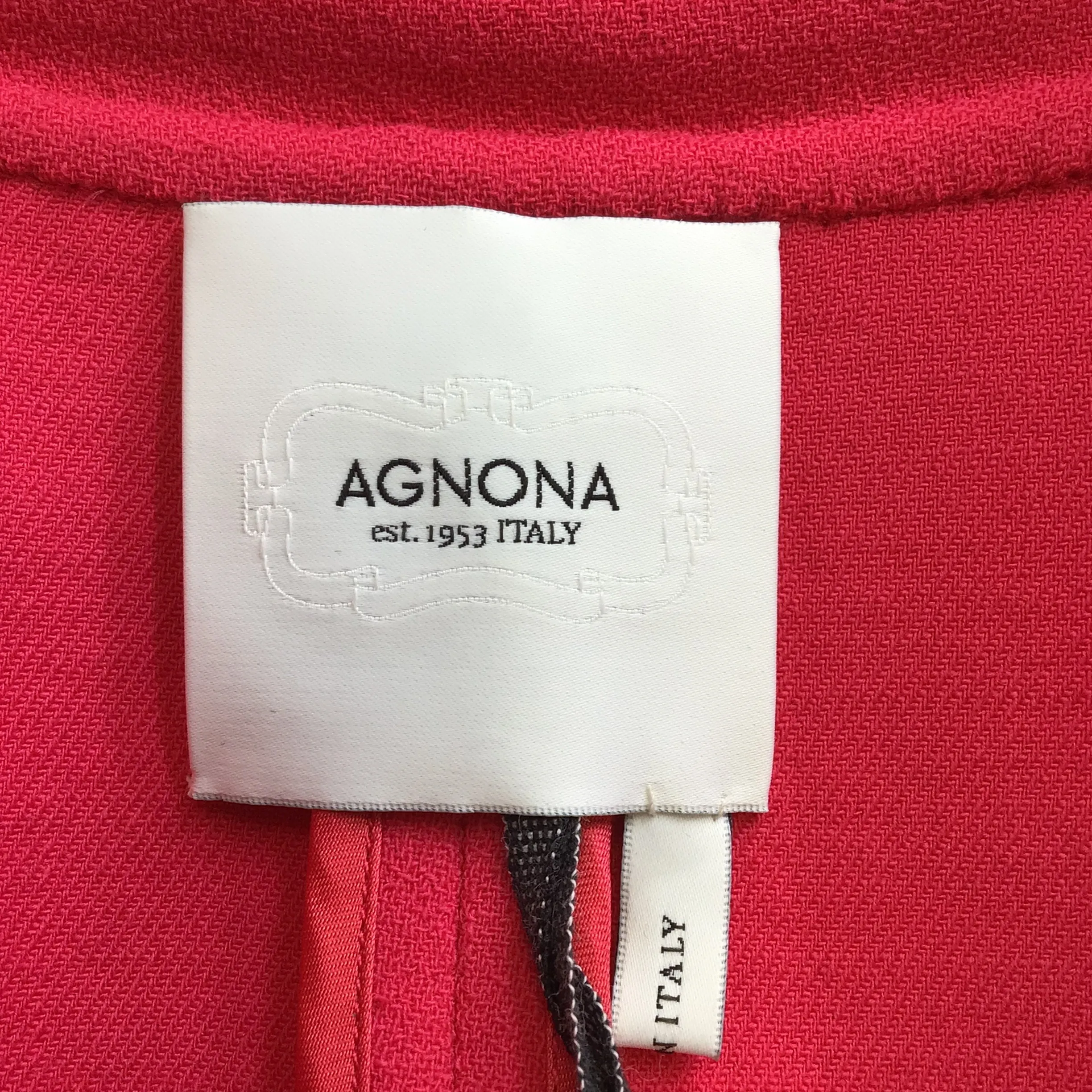 Agnona Raspberry Cropped Button-front Wool Jacket