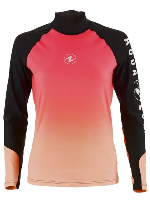 Aqualung Rash Vest Pink - Long Sleeve