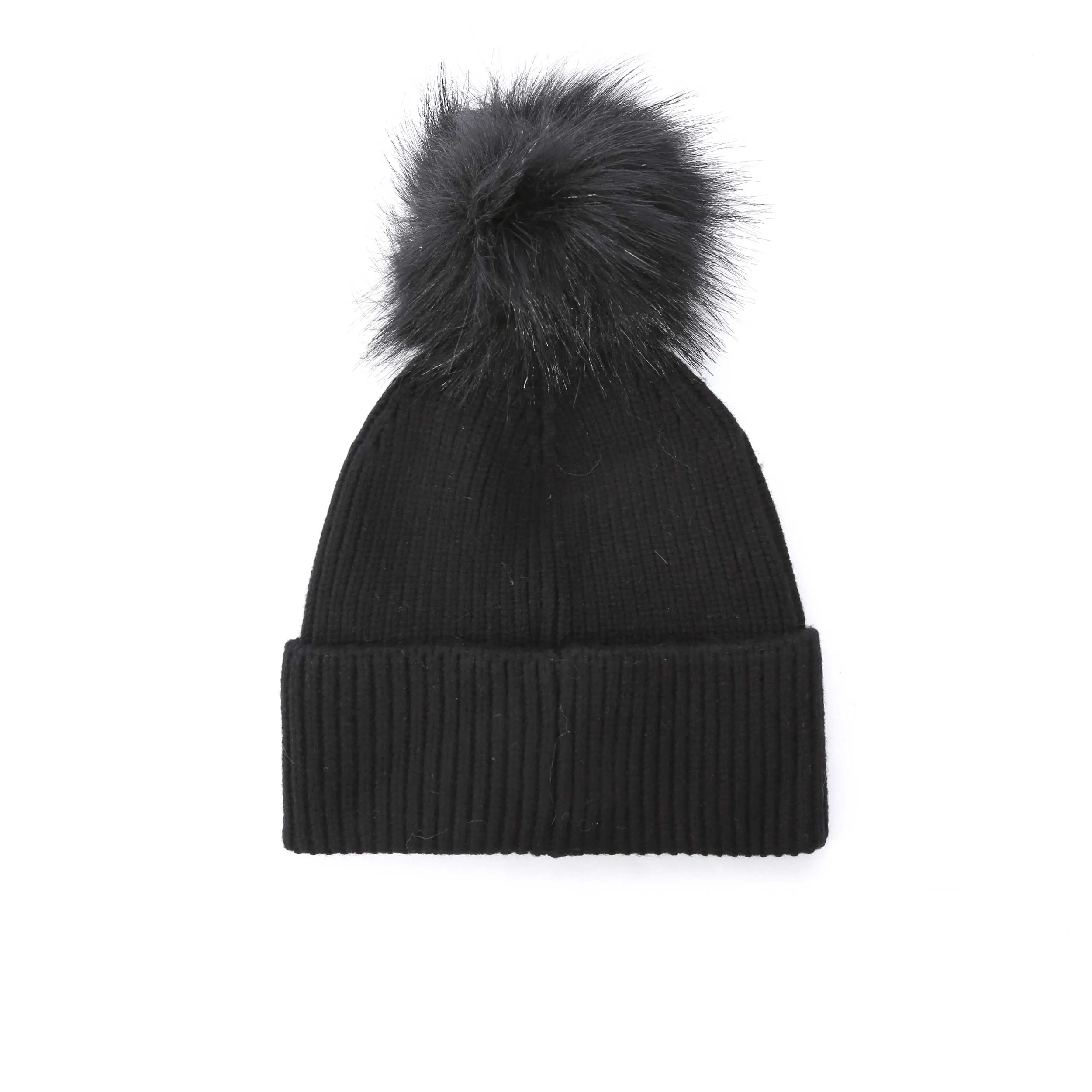 Barbour Mallory Pom Ladies Beanie Hat in Black