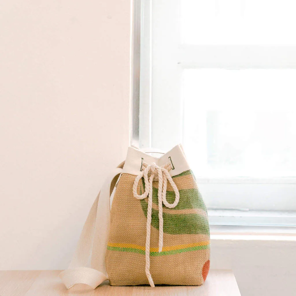 Bettr Barista X FMS: Upcycled Coffee Sack Bucket Bag