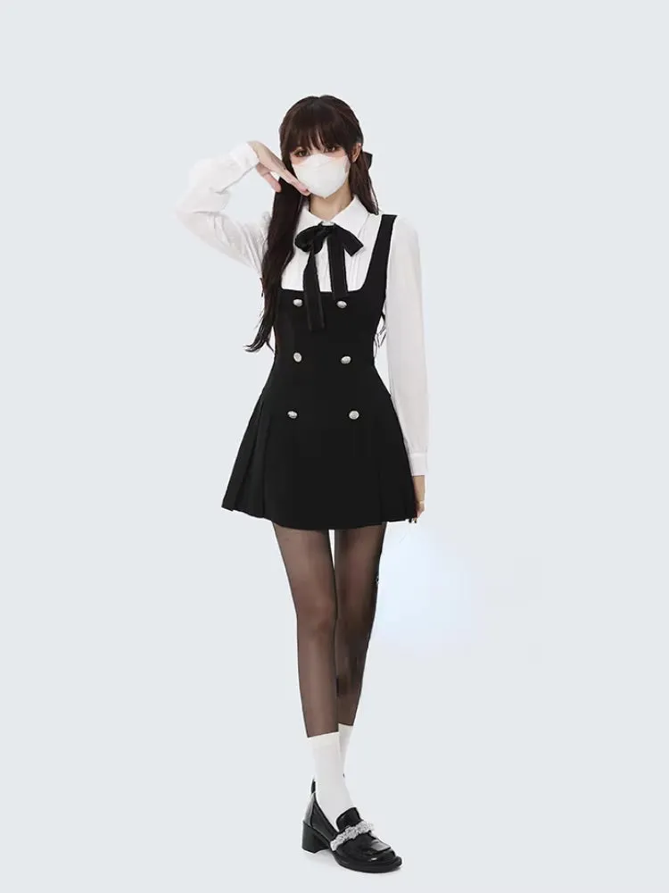 Black Scholarly Dress Set