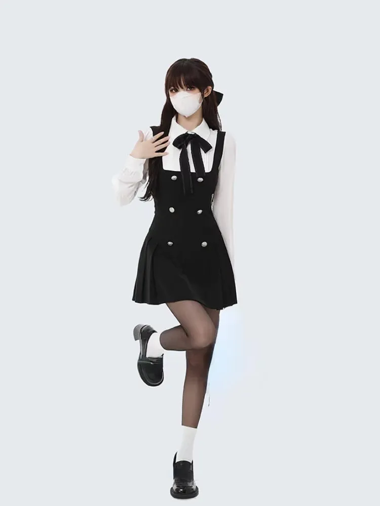 Black Scholarly Dress Set