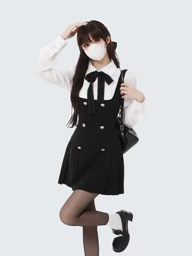 Black Scholarly Dress Set