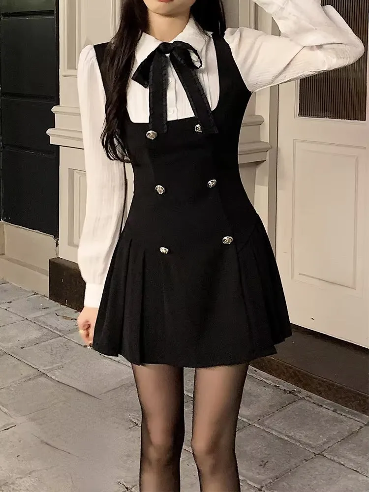 Black Scholarly Dress Set