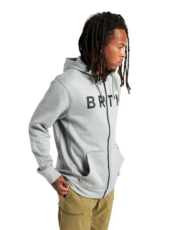 Burton Oak Seasonal Full-Zip Fleece - Gray Heather