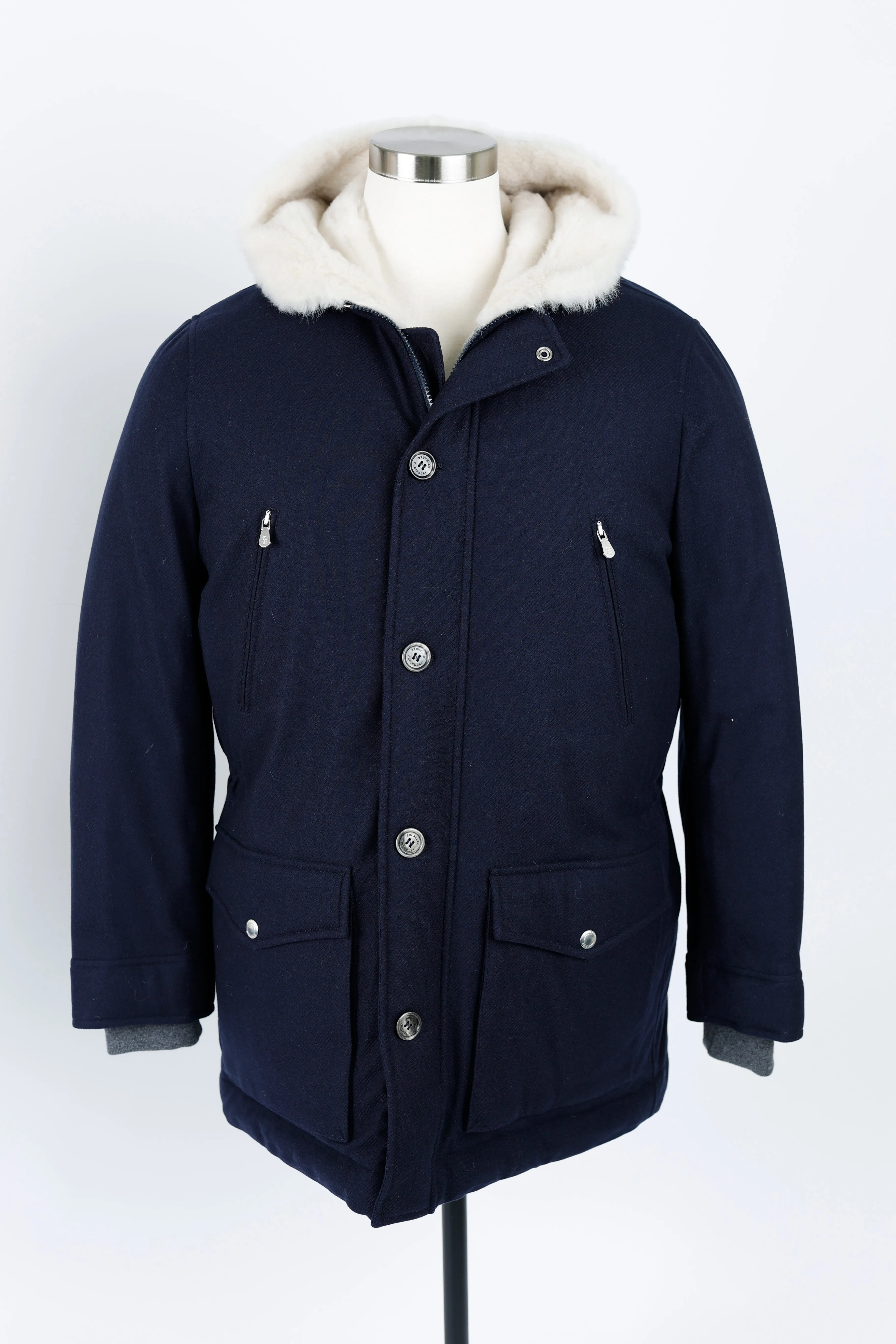 Cashmere Blend Down Filled Parka