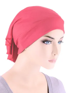 CE-BDNAWRAP-CORAL#Bandana Wrap in Coral Pink