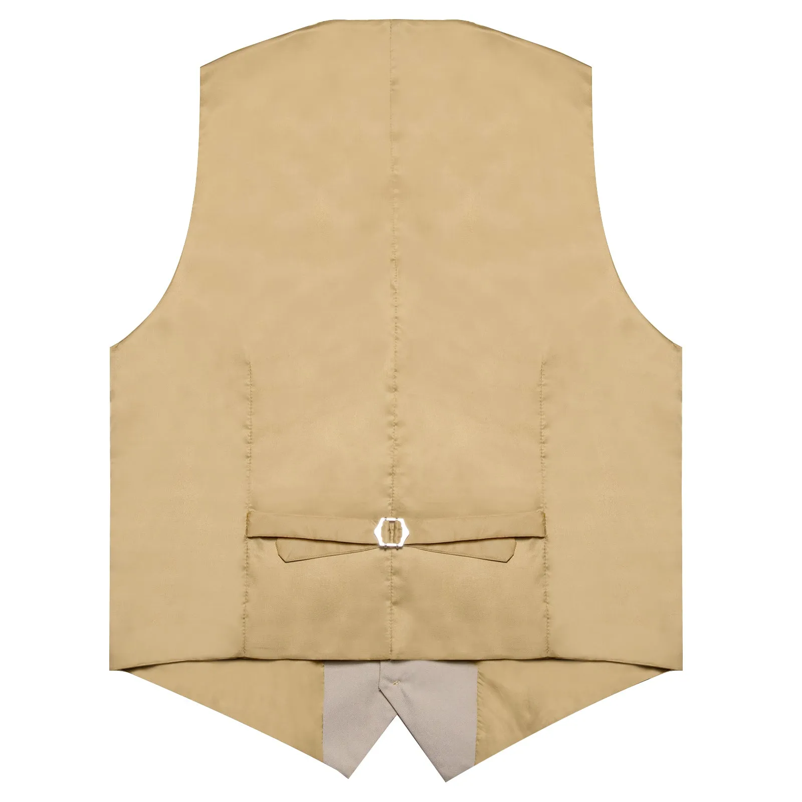 Champagne Solid Silk Men's Classic Vest