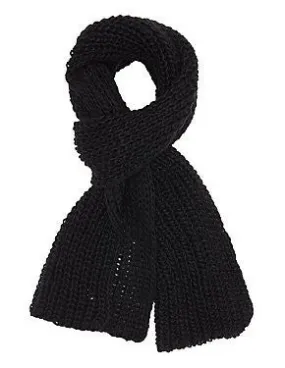 Charlotte Russe Black Knit Scarf