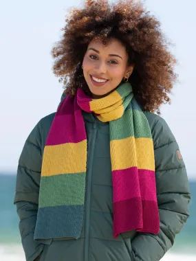 Cliff knit scarf rainbow