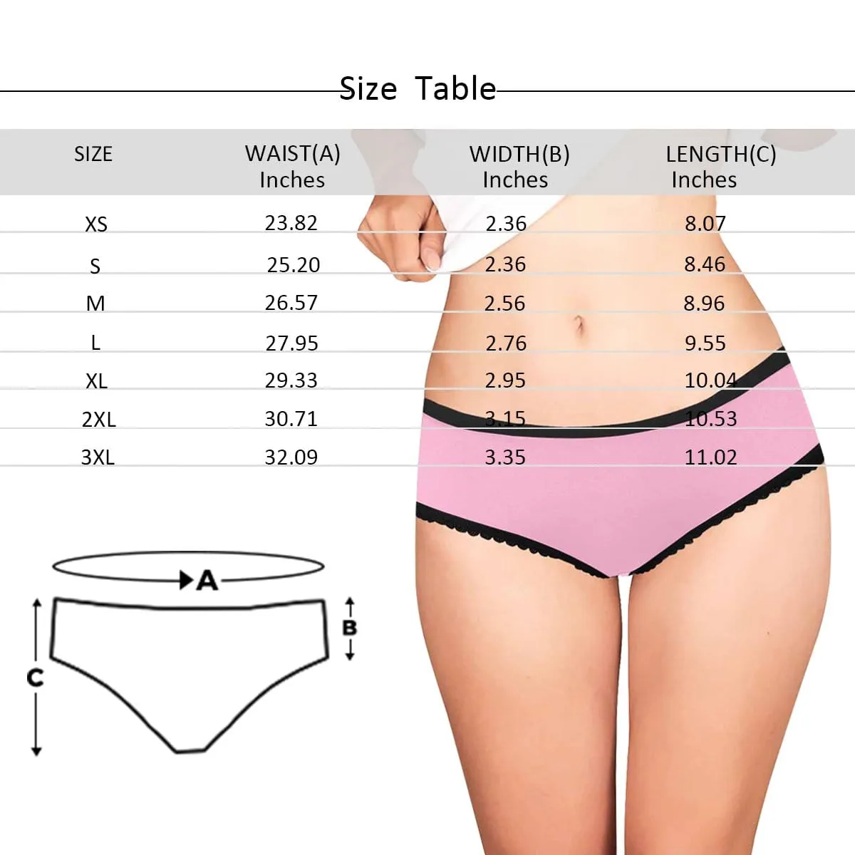 Custom Face Briefs Personalized Couple Rainbow Panties Underwear with Photo Women's High-cut Briefs