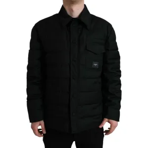 Dolce & Gabbana Elegant Black Padded Parka Jacket