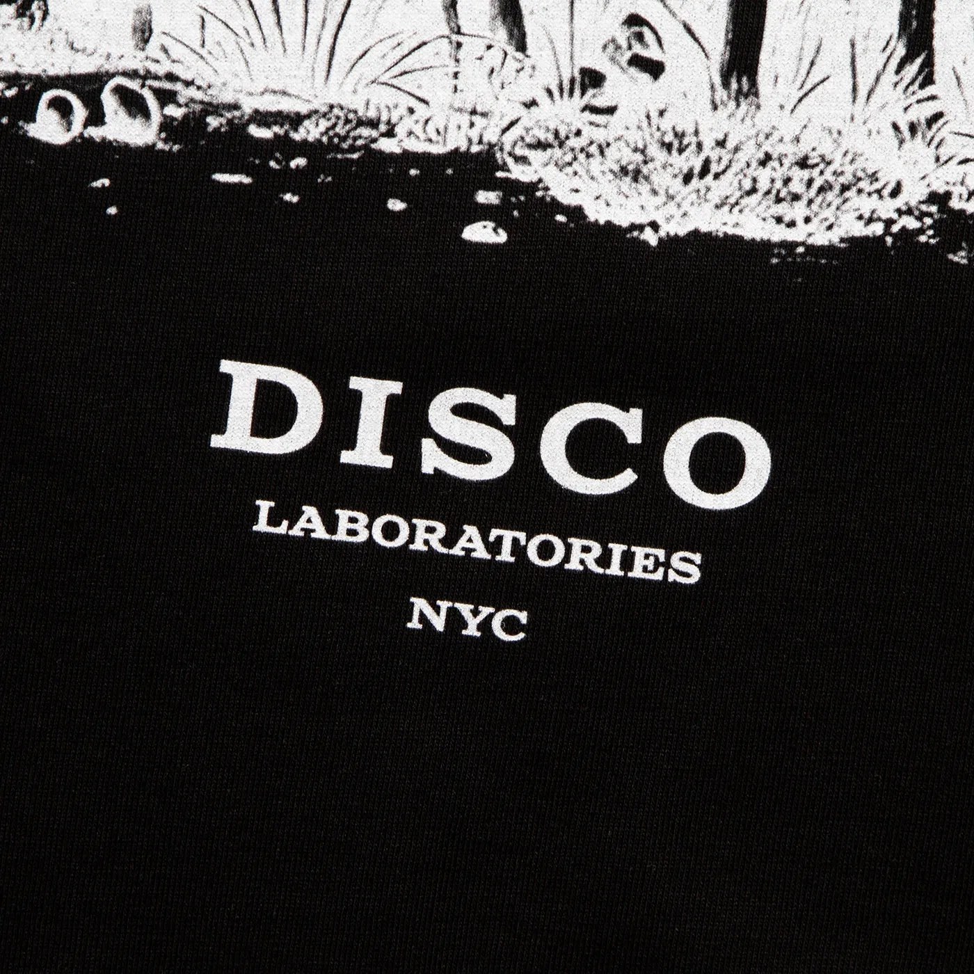 Ecology Disco Labs NYC Back Print - Pullover Hood - Black