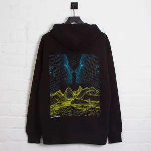 Entity 003 Back Print - Pullover Hood - Black