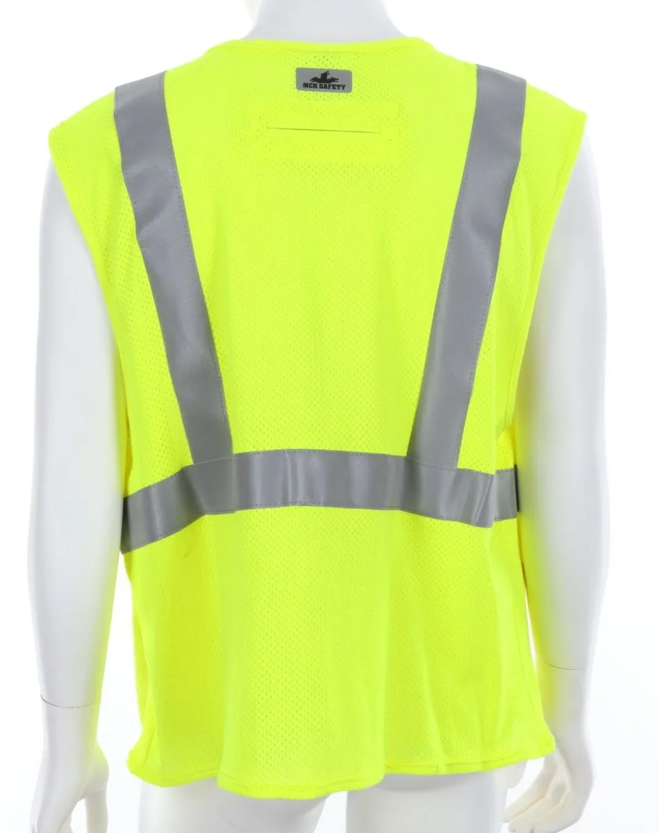 Fr Modacrylic Vest,CL2,Mesh Lime M