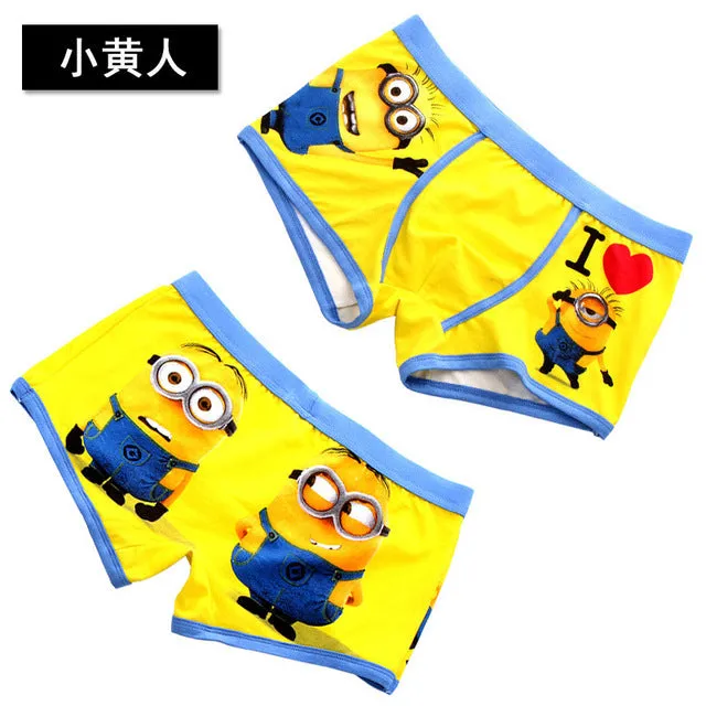 Free Shipping high quality brand mens cartoon underwear Low waist sexy man boxer cotton shorts underpants couple panties cartoon