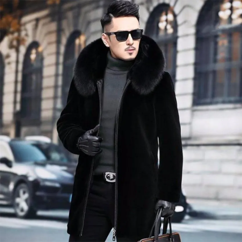 Funki Buys | Jackets | Men's Winter Faux Fox Fur Luxury Jacket