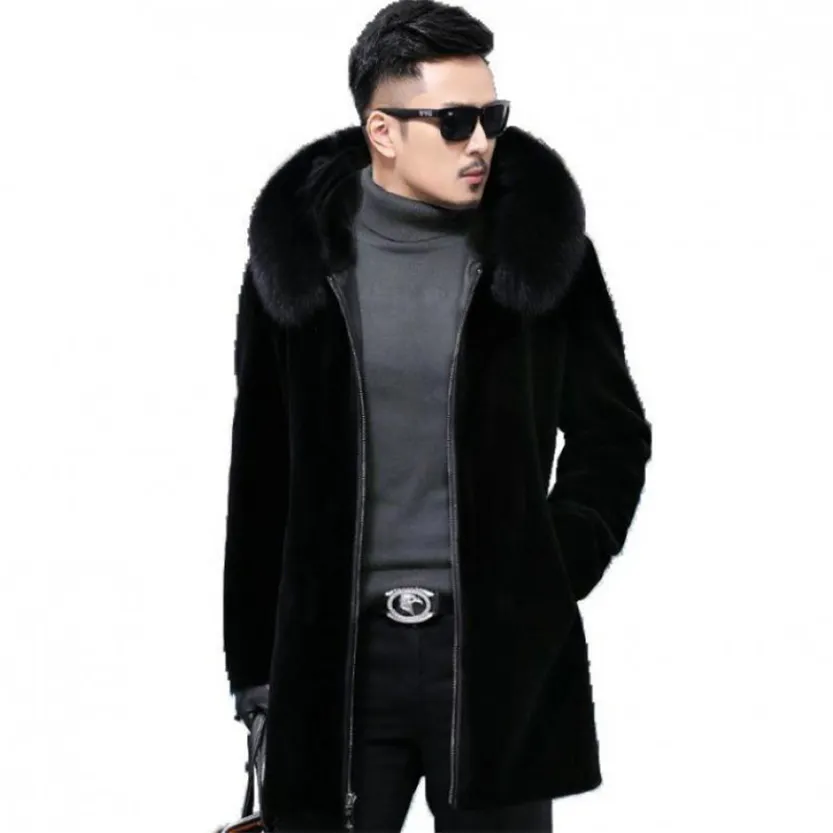 Funki Buys | Jackets | Men's Winter Faux Fox Fur Luxury Jacket