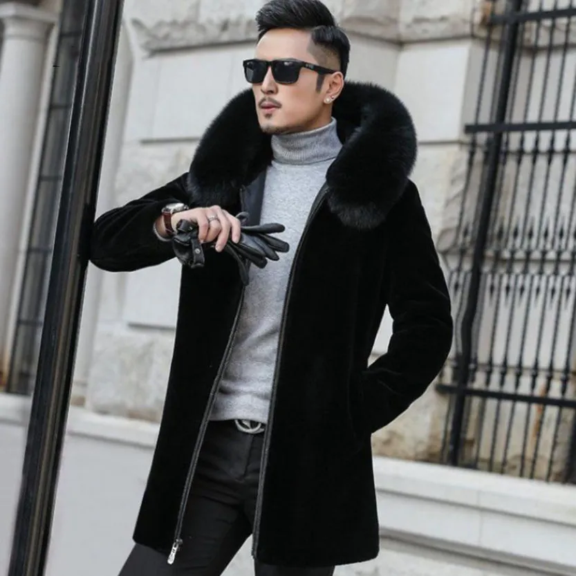 Funki Buys | Jackets | Men's Winter Faux Fox Fur Luxury Jacket