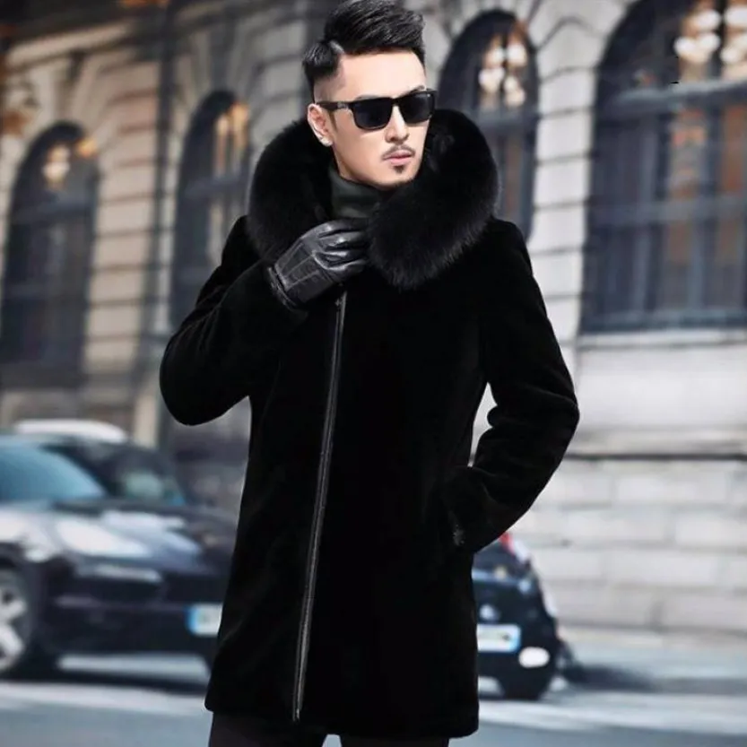 Funki Buys | Jackets | Men's Winter Faux Fox Fur Luxury Jacket