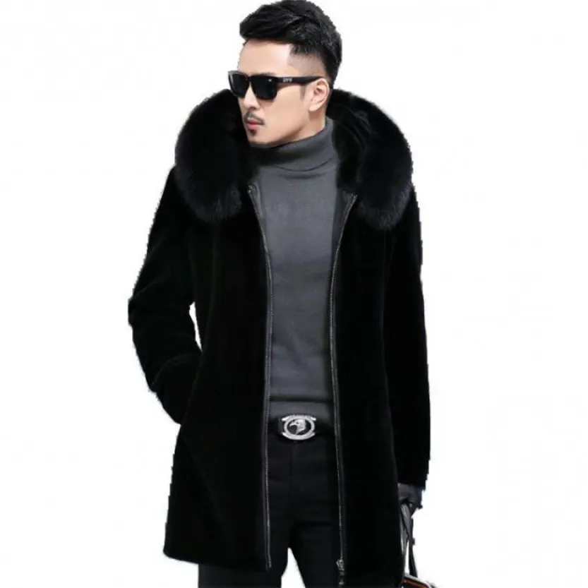 Funki Buys | Jackets | Men's Winter Faux Fox Fur Luxury Jacket