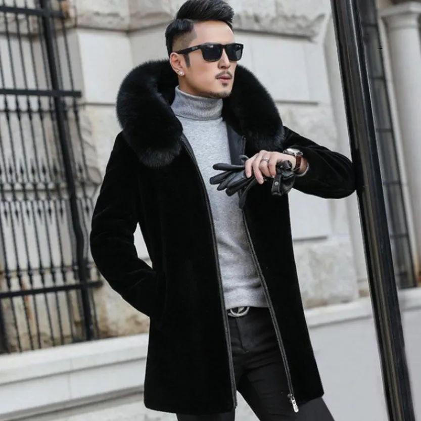 Funki Buys | Jackets | Men's Winter Faux Fox Fur Luxury Jacket