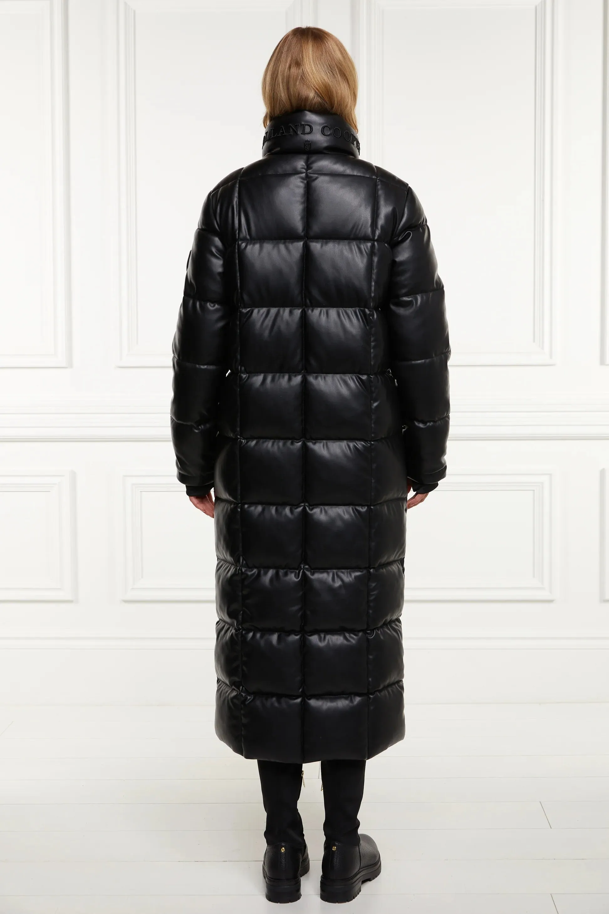 Holland Cooper Crawford Longline Coat in Black