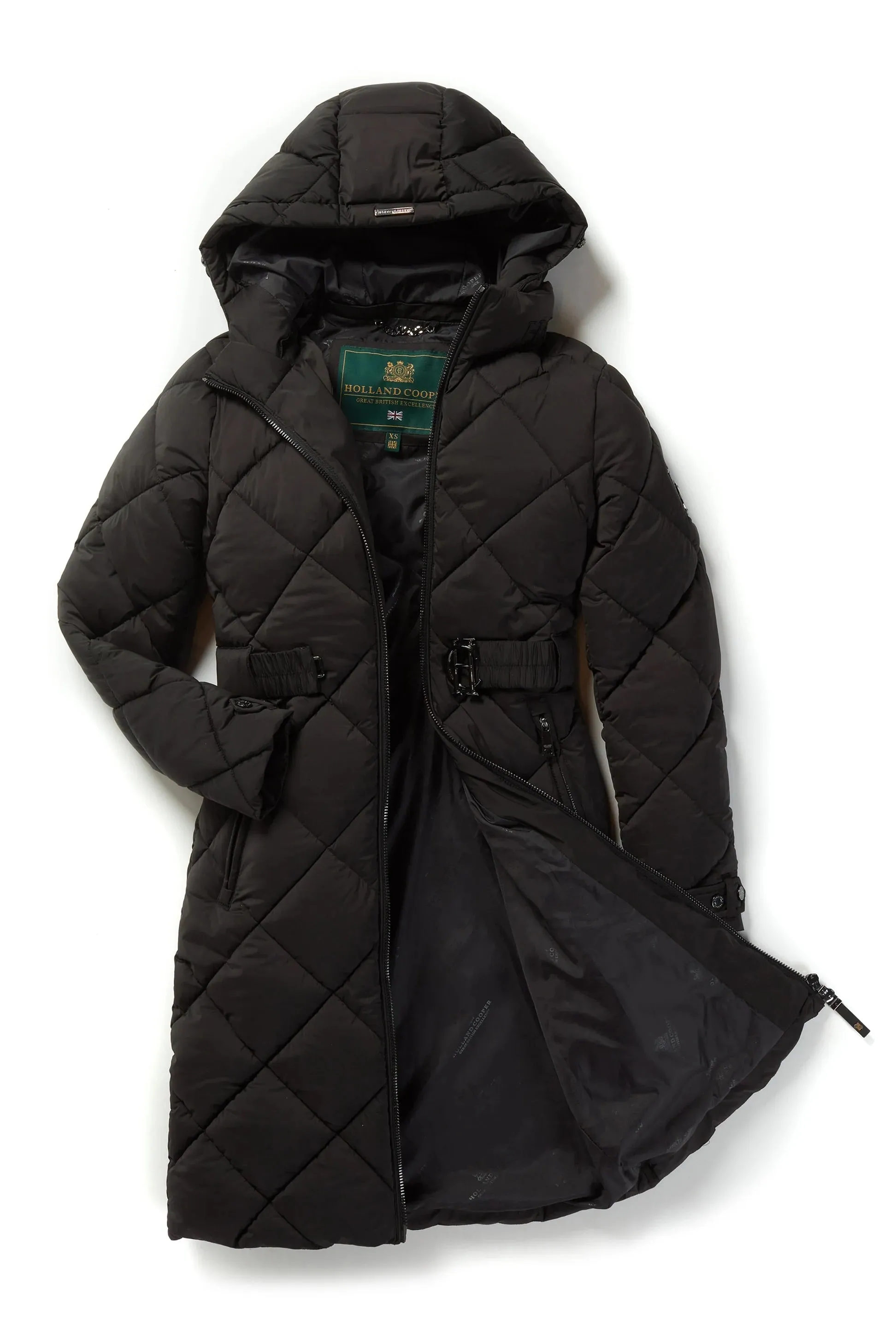 Holland Cooper Lausanne Quilted Ladies Jacket in Black