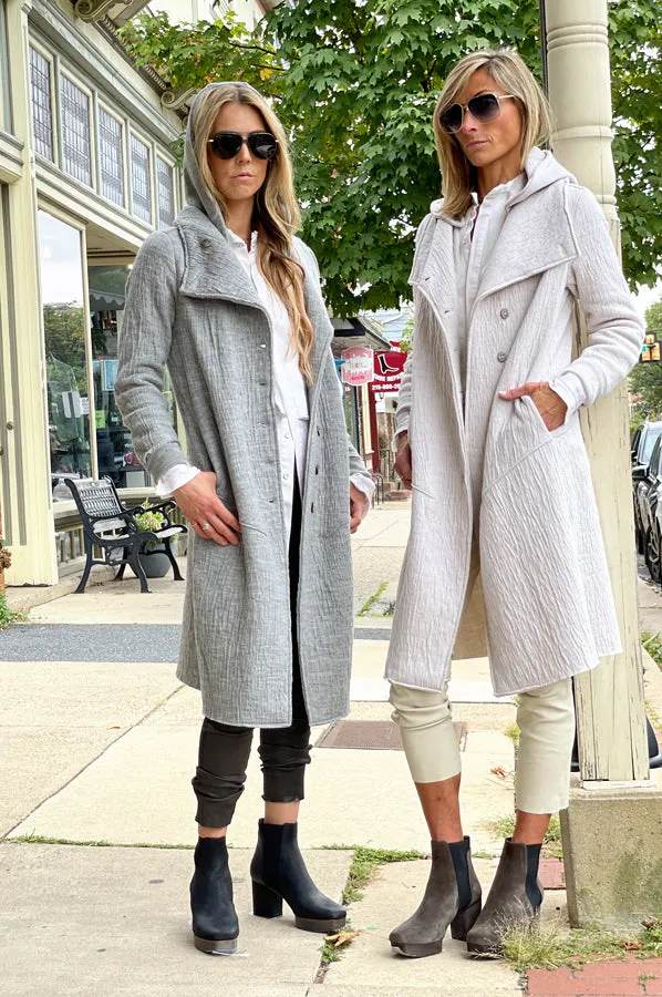 Hooded Coat - Grey