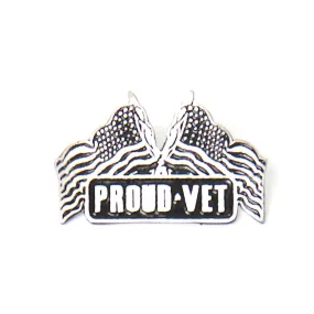 Hot Leathers Proud Vet Pin PNA1198