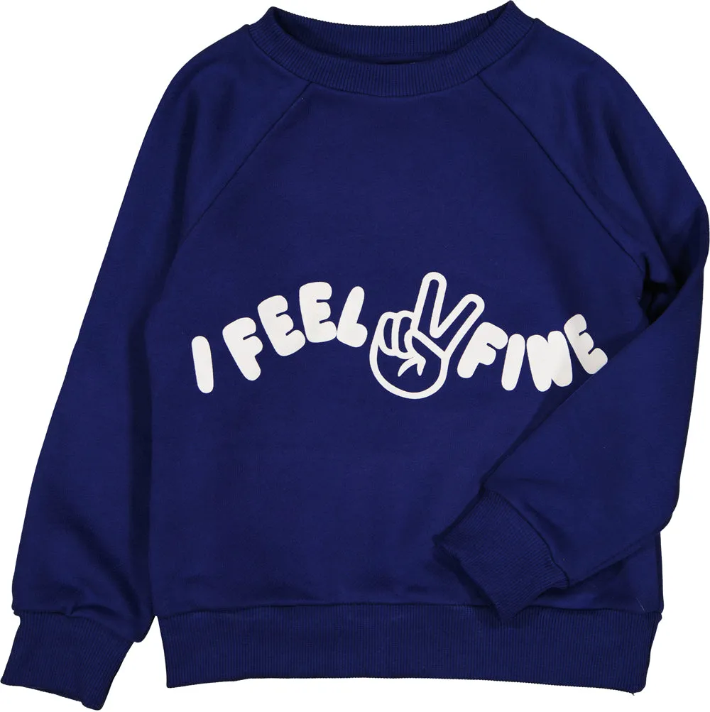 Indigo "Feel Fine" James Crewneck