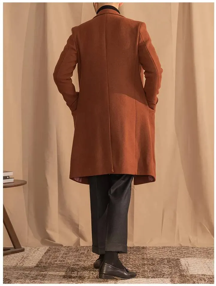 Kingsman Tan Double Breasted OverCoat by Italian Vega® (Latest Edition)