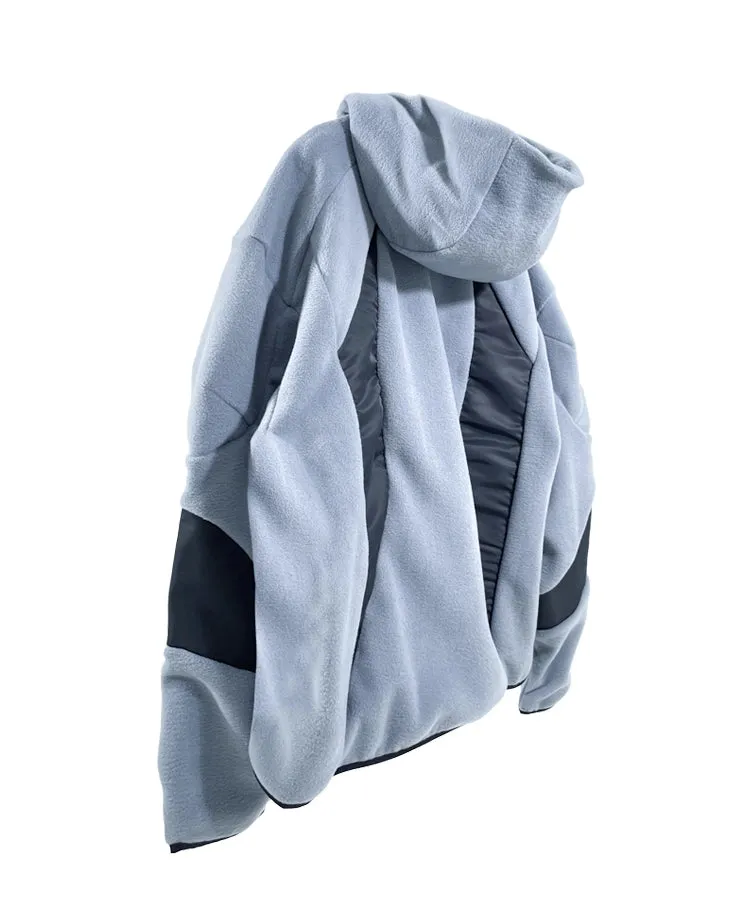 Lightning fleece jacket blue gray