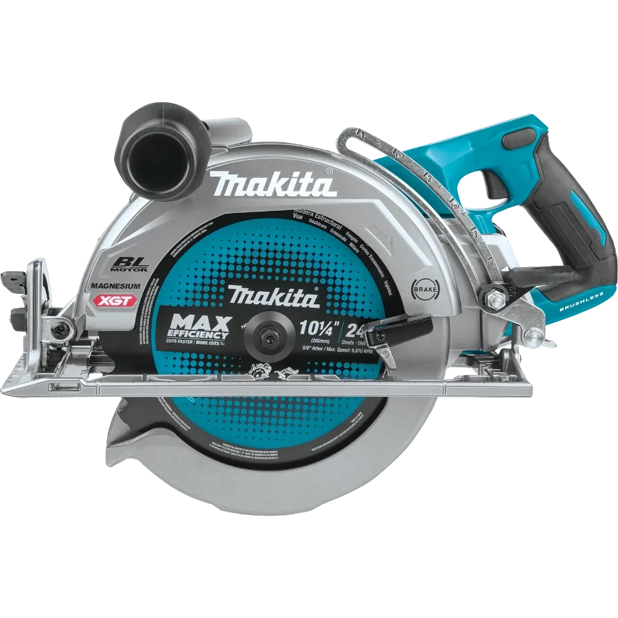 Makita GSR02M1 40V max XGT® Brushless Cordless Rear Handle 10‑1/4" Circular Saw Kit, AWS® Capable (4.0Ah)