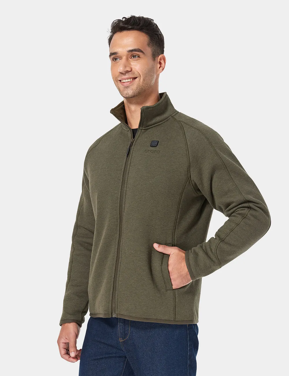 Men's Heated Full-Zip Fleece Jacket -All Colours