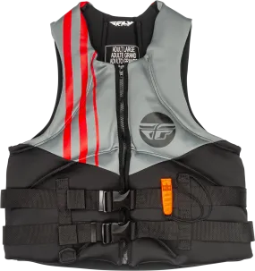 NEOPRENE FLOTATION VEST BLACK/GREY/RED XL