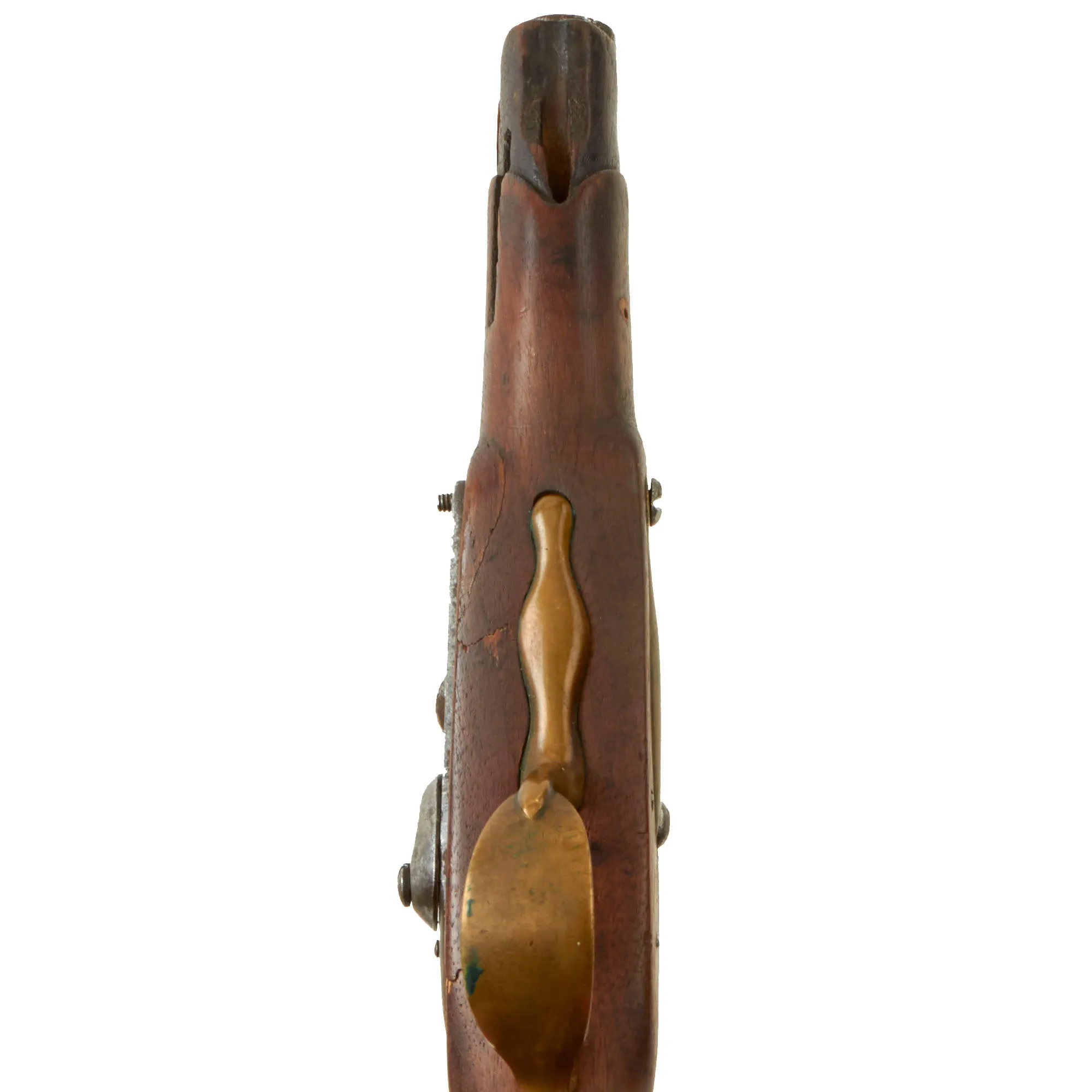 Original European Continental Flintlock Pistol Converted to Percussion - Circa 1800