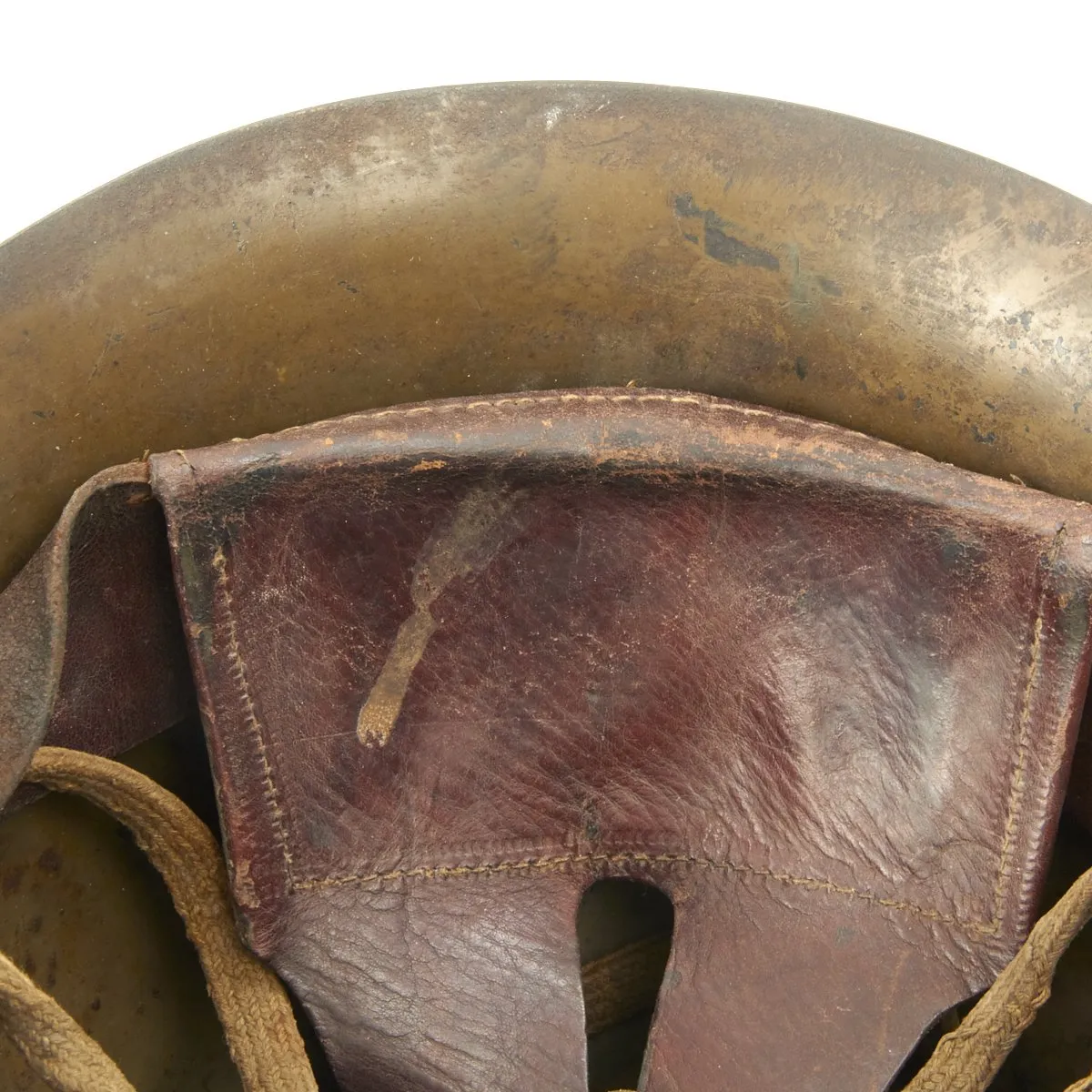 Original WWII Japanese Special Naval Landing Forces (SNLF) Helmet with Complete Liner