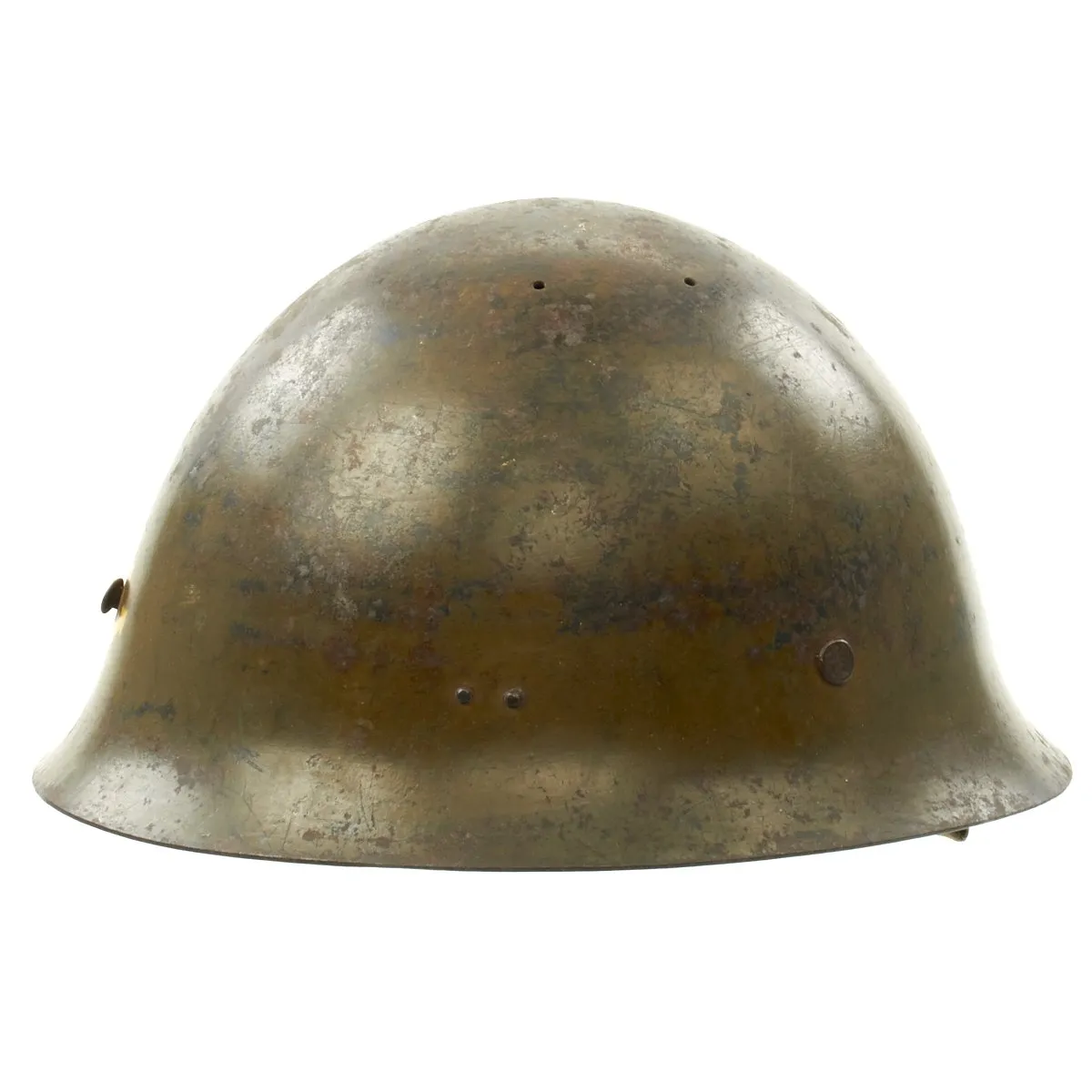 Original WWII Japanese Special Naval Landing Forces SNLF Helmet with Uniform Insignia