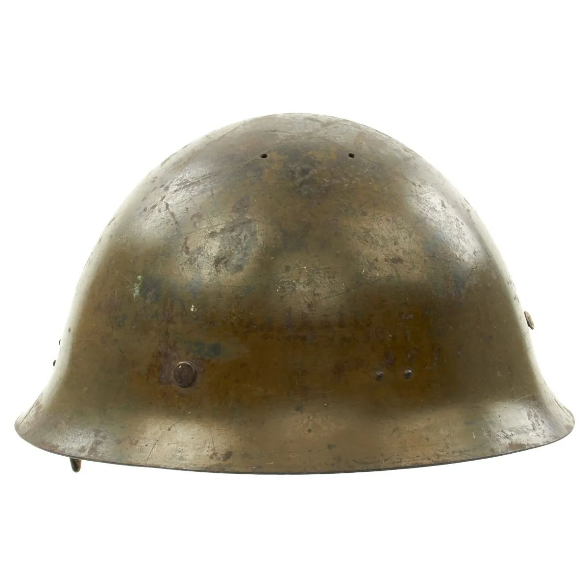 Original WWII Japanese Special Naval Landing Forces SNLF Helmet with Uniform Insignia