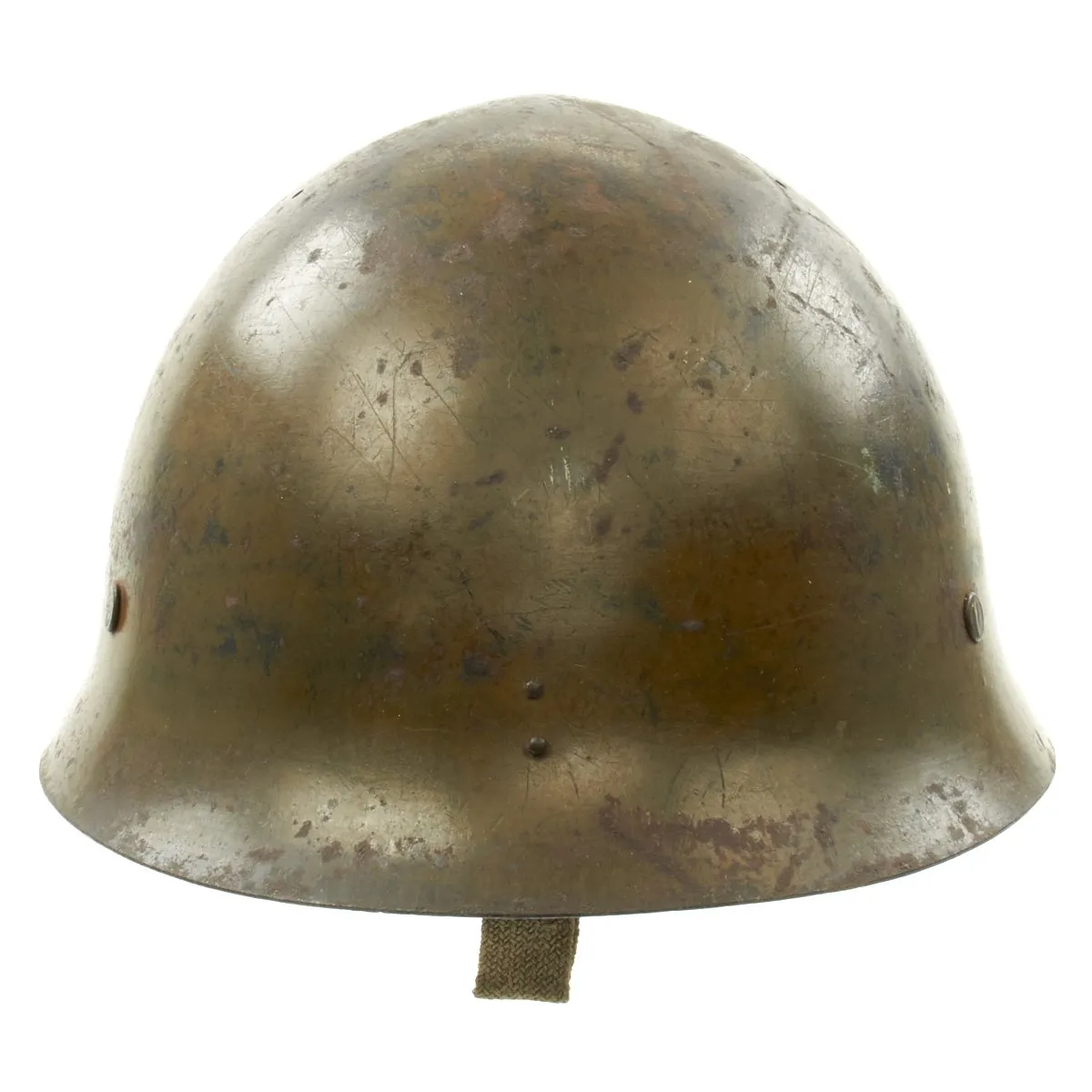 Original WWII Japanese Special Naval Landing Forces SNLF Helmet with Uniform Insignia