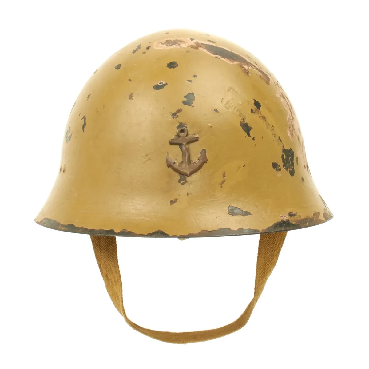 Original WWII Japanese Special Naval Landing Forces (SNLF) Tetsubo Helmet