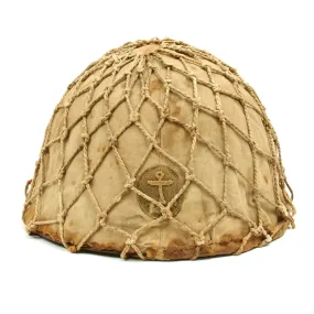 Original WWII Japanese Special Naval Landing Forces (SNLF) Type 92 Helmet