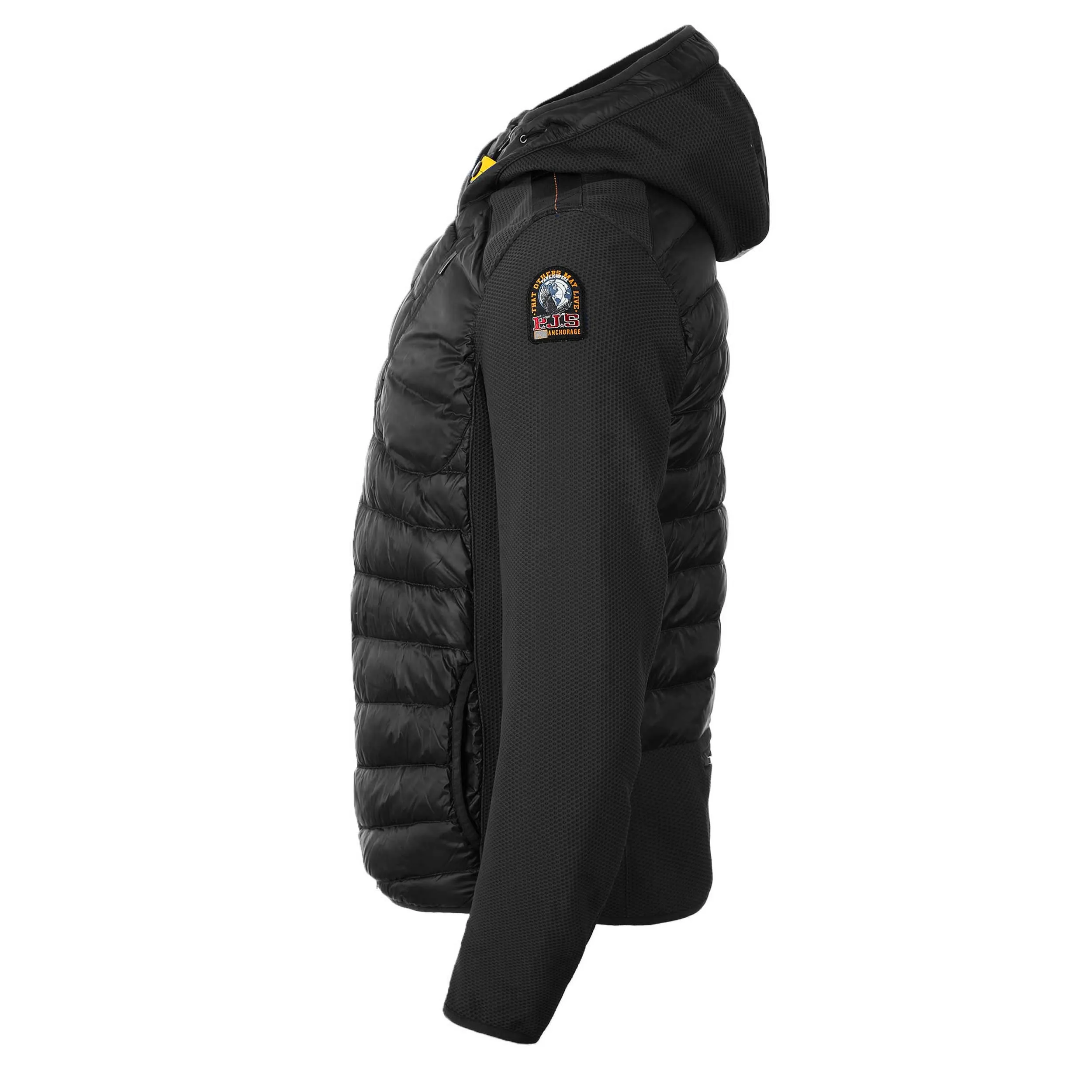 Parajumpers Nolan Quilted Hooded Jacket in Black