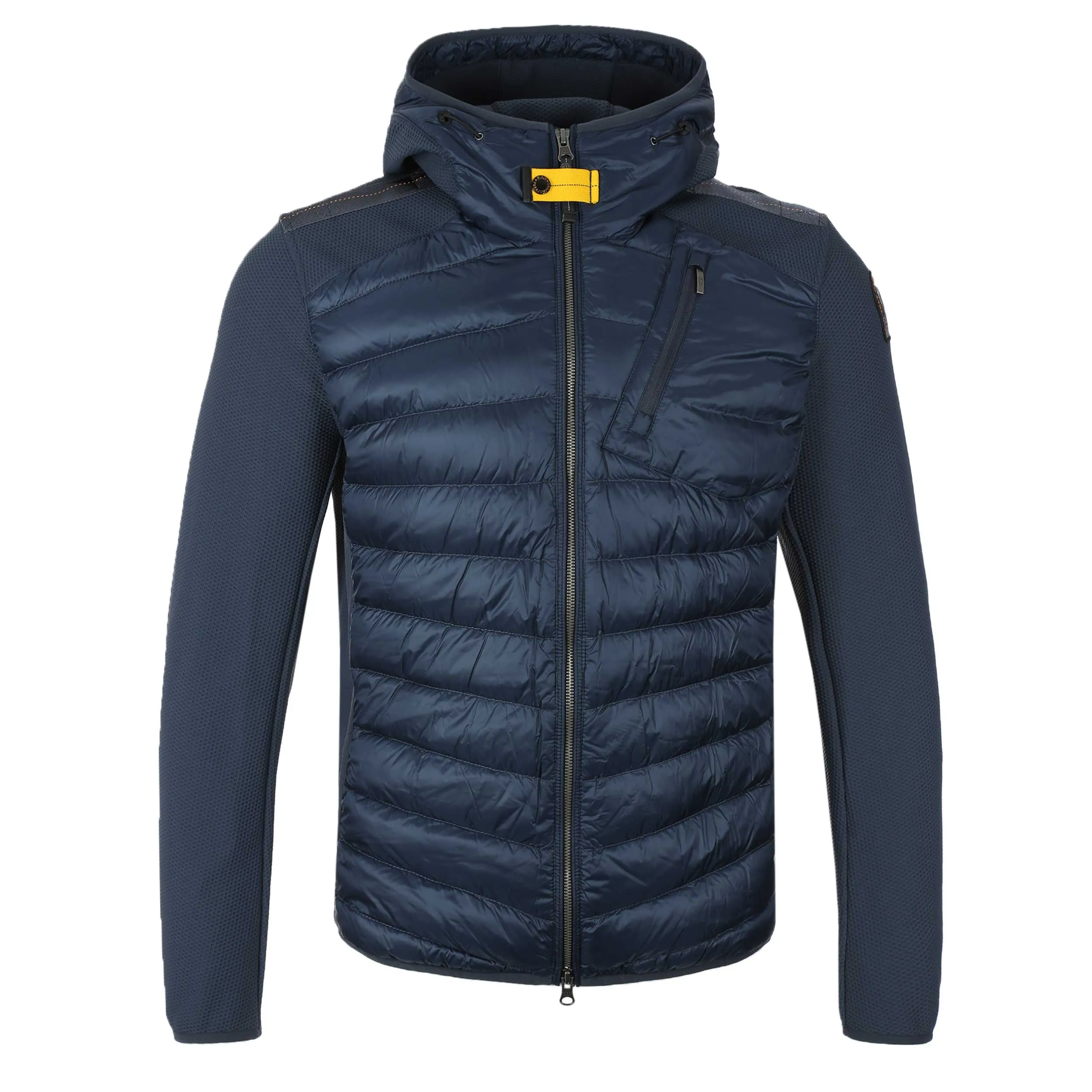 Parajumpers Nolan Quilted Hooded Jacket in Dark Avio