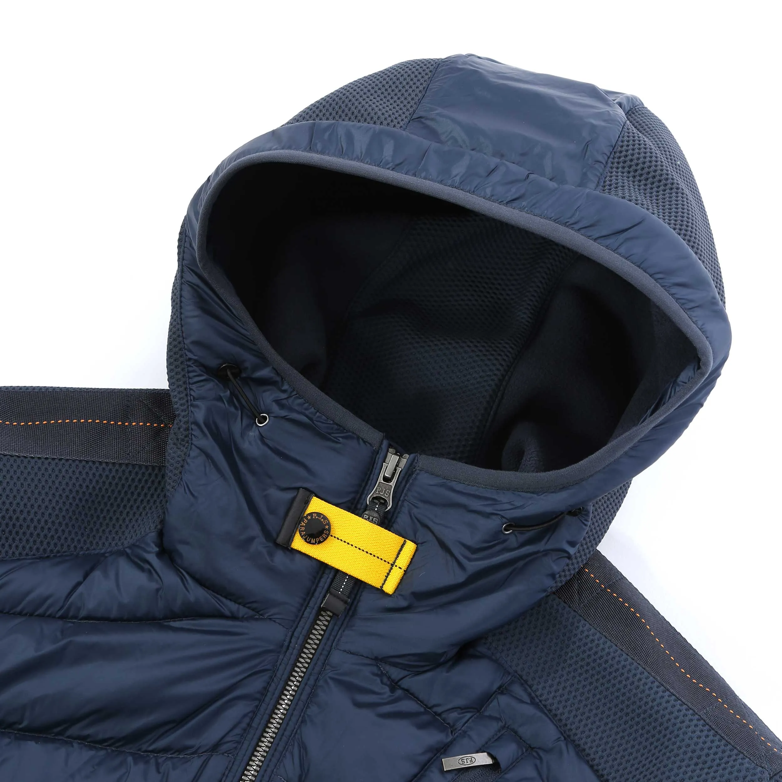 Parajumpers Nolan Quilted Hooded Jacket in Dark Avio