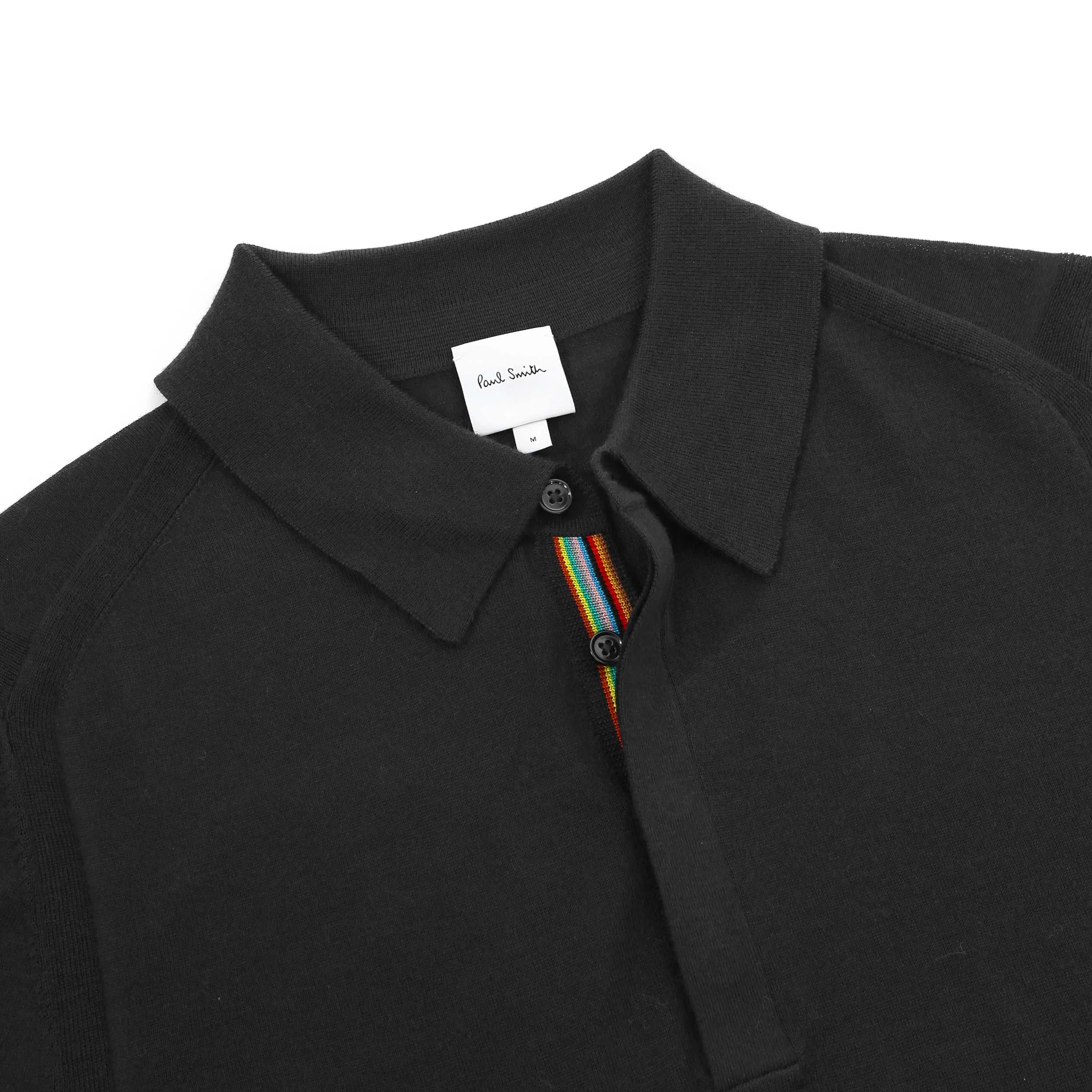 Paul Smith Sweater LS Polo in Black