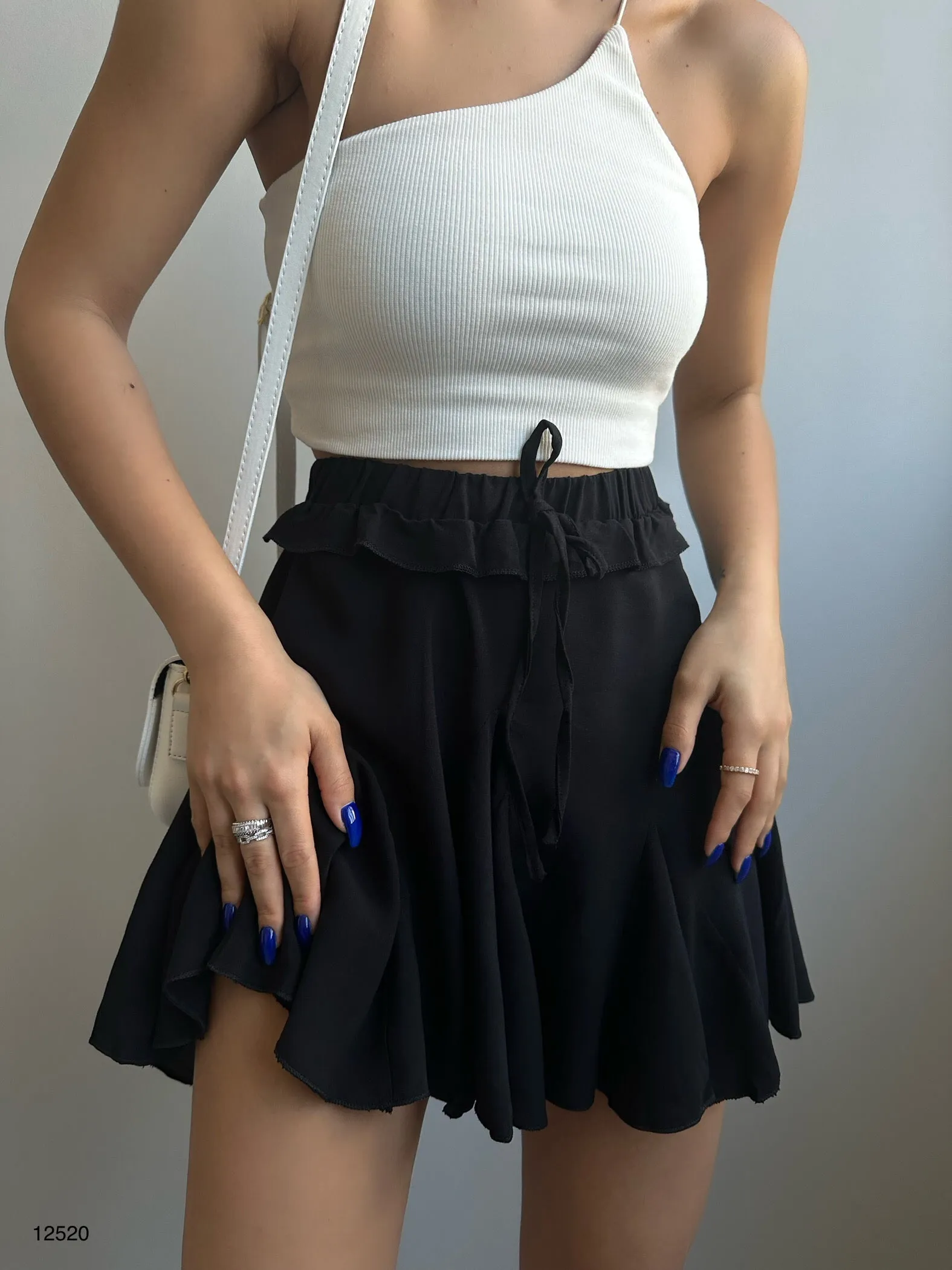 Pleated Mini Skirt