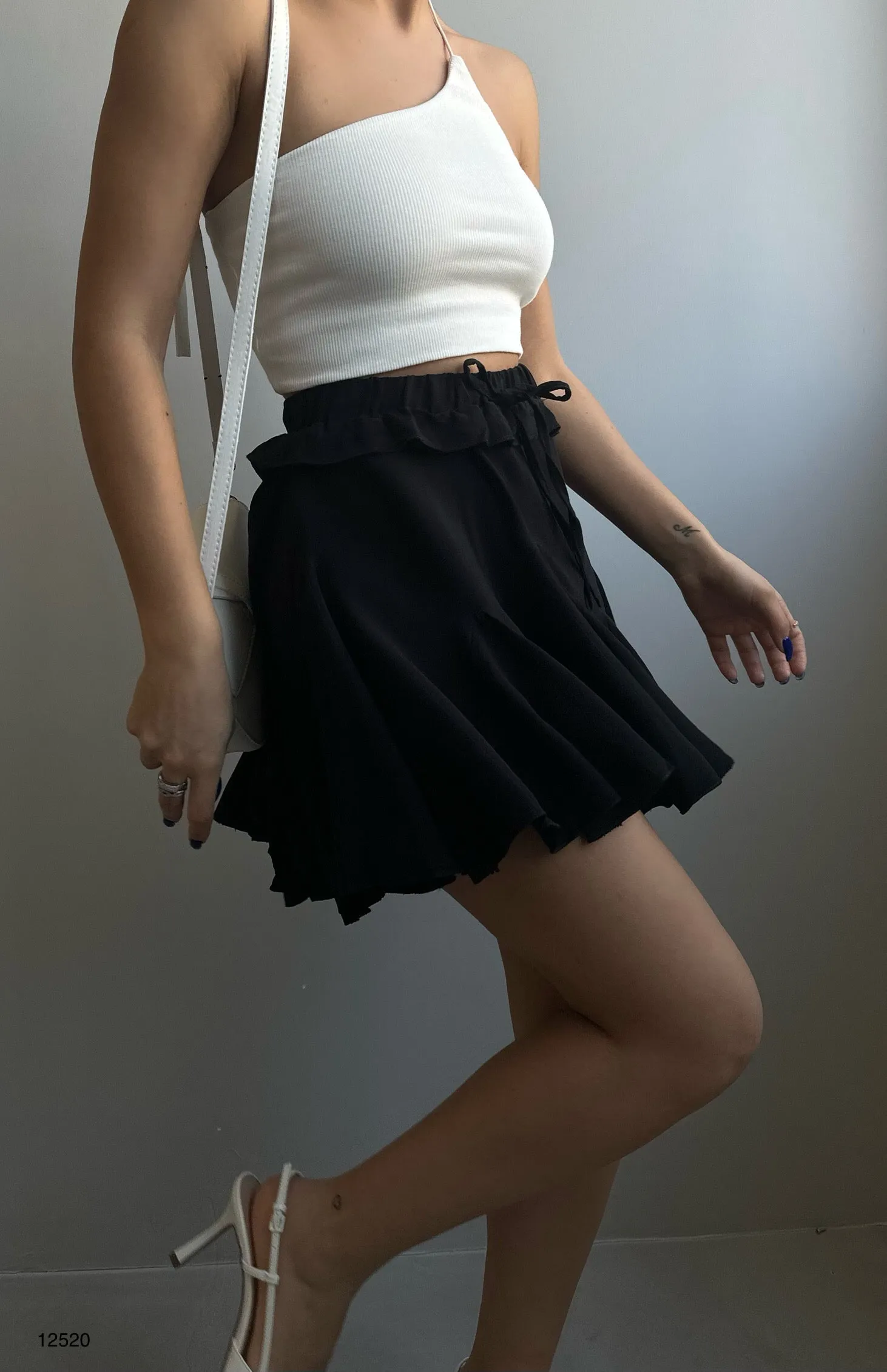 Pleated Mini Skirt